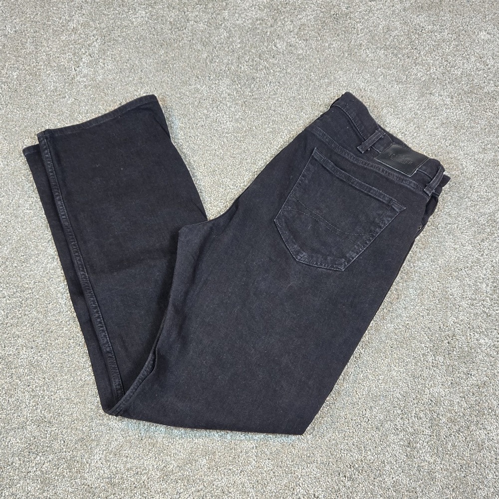 Hollister Classic Straight Jeans  Epic flex Size 38x34, Dark‎ Wash Black Men's